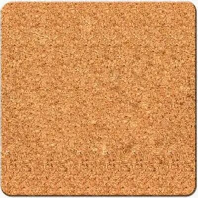 4" Cork Square 6 Coaster Set  Thumbnail