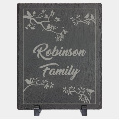 10" x 8" Rectangle Slate Decor with Plastic Feet Thumbnail