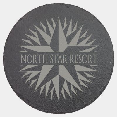 9 3/4" Round Slate Decor with Foam Pads Thumbnail